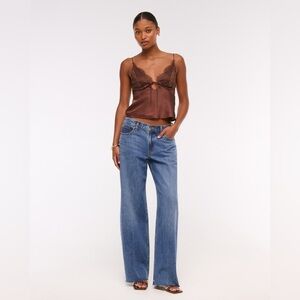 Abercrombie & Fitch The Ultra Loose Low Rise Curve Love Jeans, 30 short